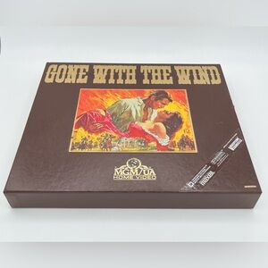 Gone With The Wind VHS Collector’s Edition Box Set MGM/UA 2 Tape Deluxe W/ Book